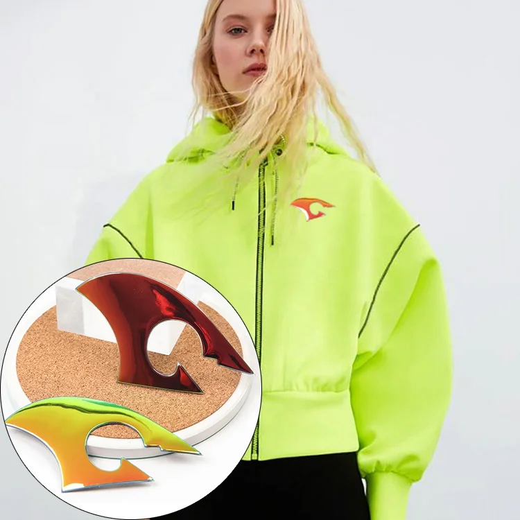 Garment Label Wholesale Custom Design Logo Heat Transfer Holographic Soft TPU Patches for Sport Clothing