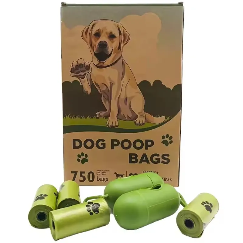 50 рулонов 750 пакетов по индивидуальному заказу, экологически чистые, экологически чистые, перерабатываемые биоразлагаемые отходы для собак, экскременты, пакеты для пополнения рулонов