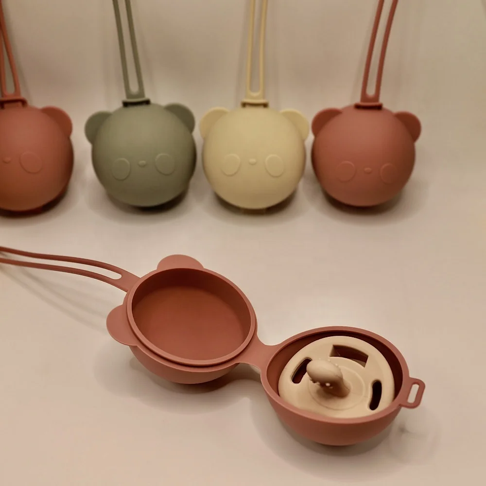 New silicone baby Pacifier Storage Box Kids Dummy Case Silicone Pacifier Case Holder For Baby Products