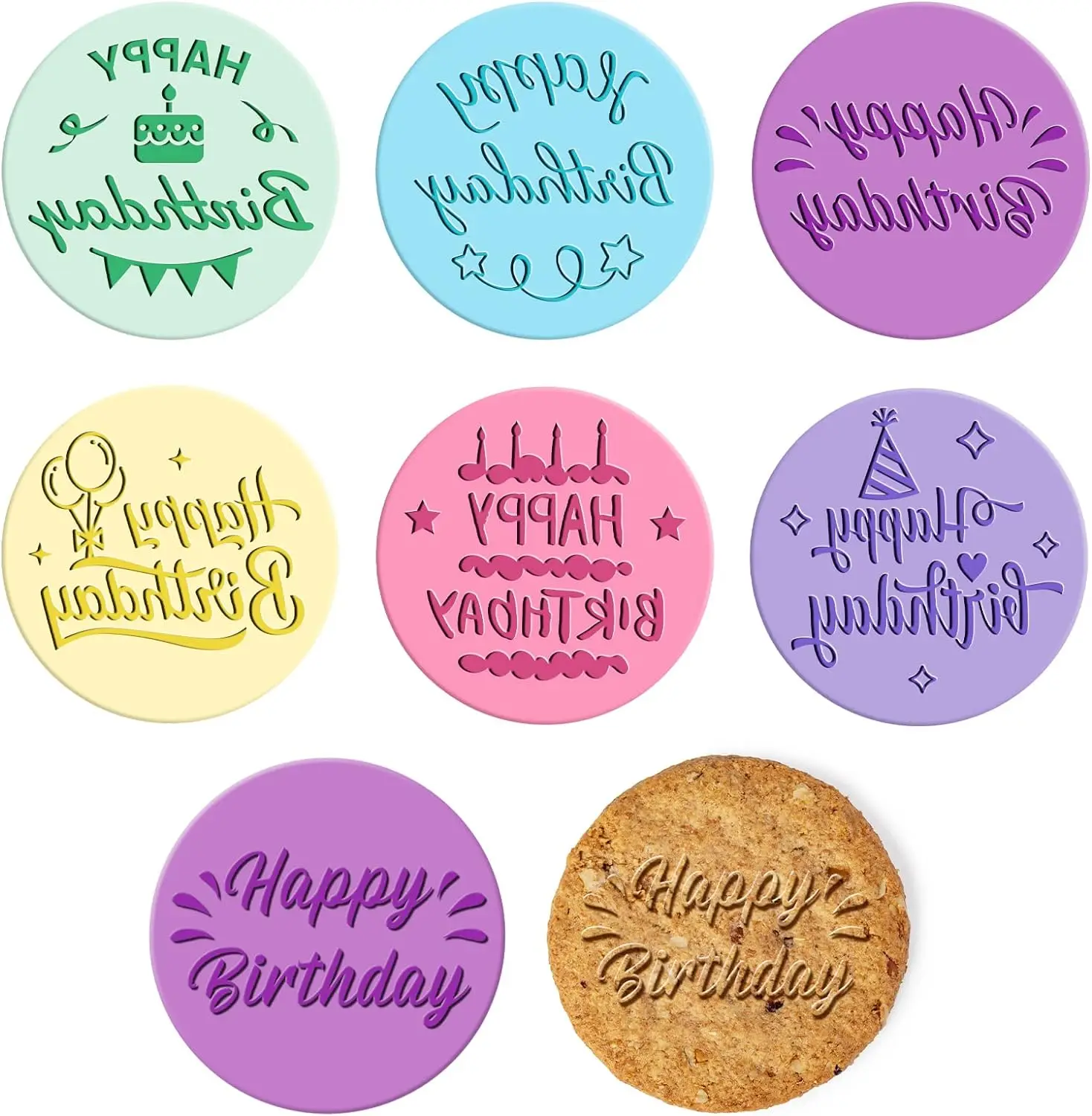 Выпечка печенья украшение торта/Сахарная паста/Кекс с днем рождения Фондант тиснение 3D дизайн штамп