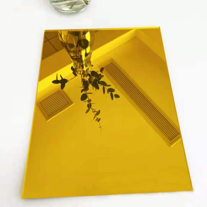 PMMA Plastic Acrylic 1/8 Pink Rose Gold Sheet Mirror Acrylic Sheet