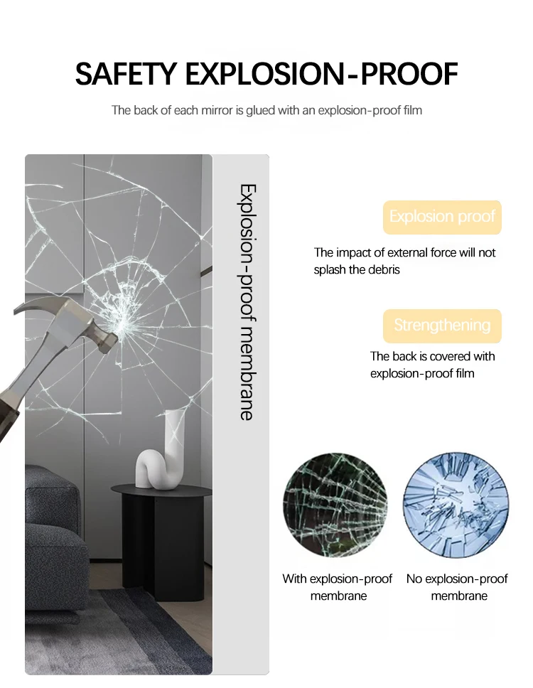 Wall Full Mirror Hotel Bathroom Led Full Length Mirror With Light