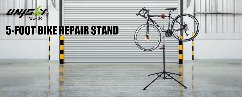 Heavy-duty foldable  steel 5 legs   big sleeve road Mountain Bike & Road Bikes  display repair stand