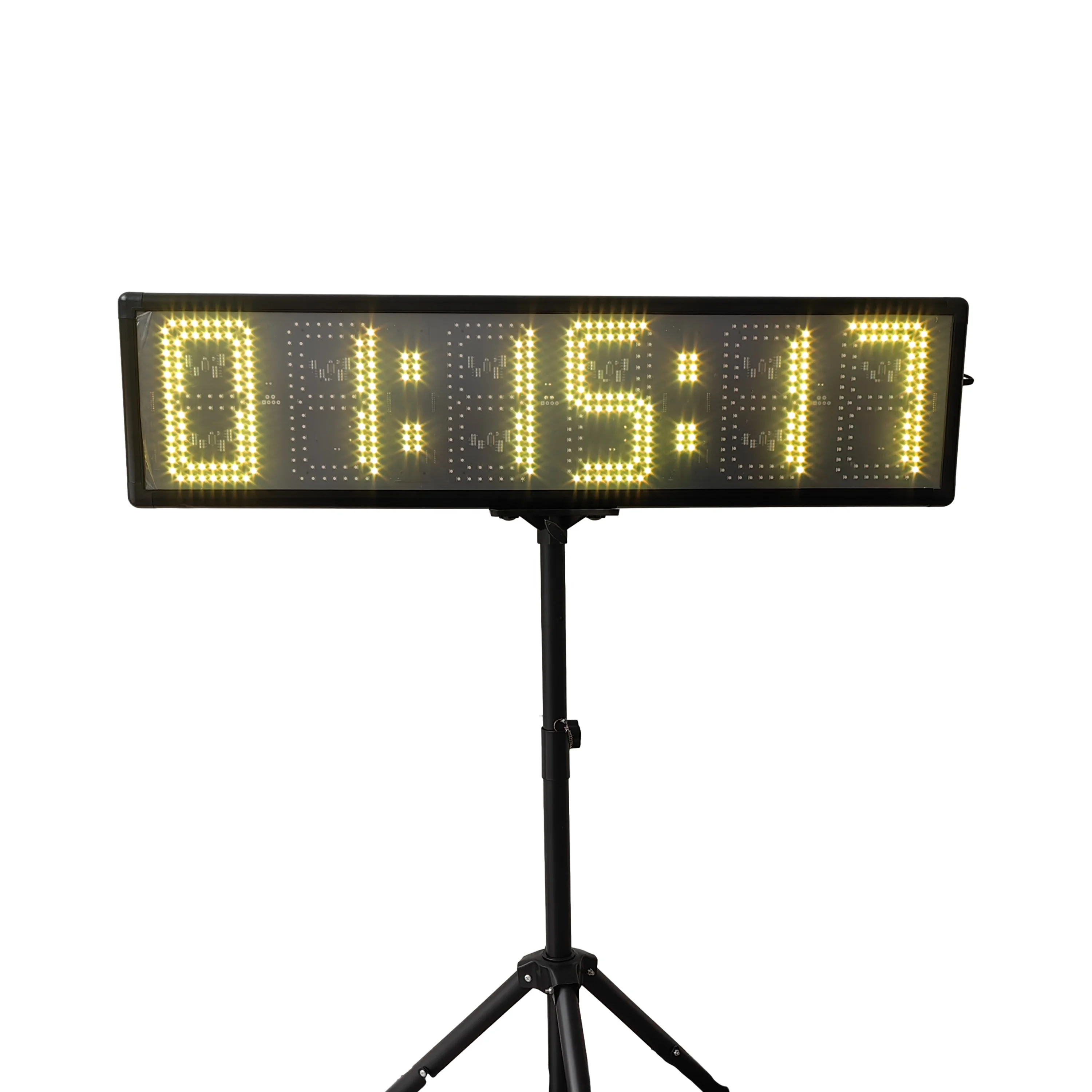 Jhering Single Sided Non-Waterproof 8 Inch Digit large Screen Remote Marathon Race Timing LED Clock with Tripod