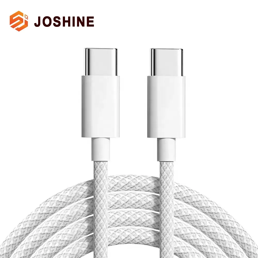 Nylon Braided USB-C 1m 2m 3m USB C Fast Charging PD 60W Date Sync Transfer Type C Charger Cables For Iphone 15 Pro Max