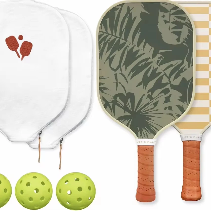 Camewin carbon Fiber Graphite UV Printing Pickleball Paddle with Logo OEM Beach Tennis Pickleball Paddles