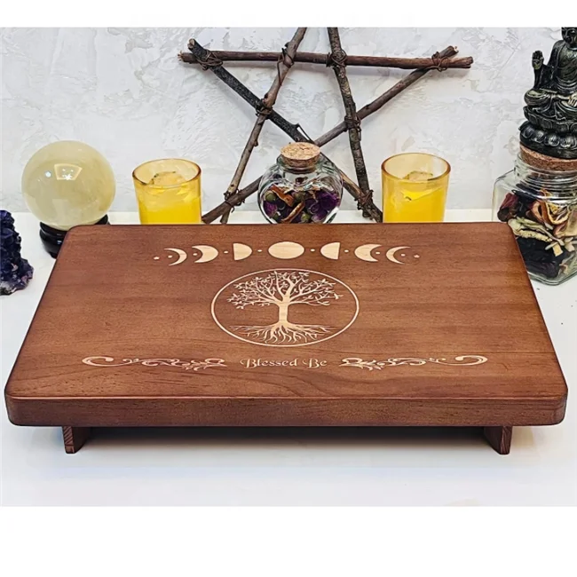 Altar Table Meditation Small Altar Table Wooden Witch Altar Wiccan Alter Table Buddhist Shrine