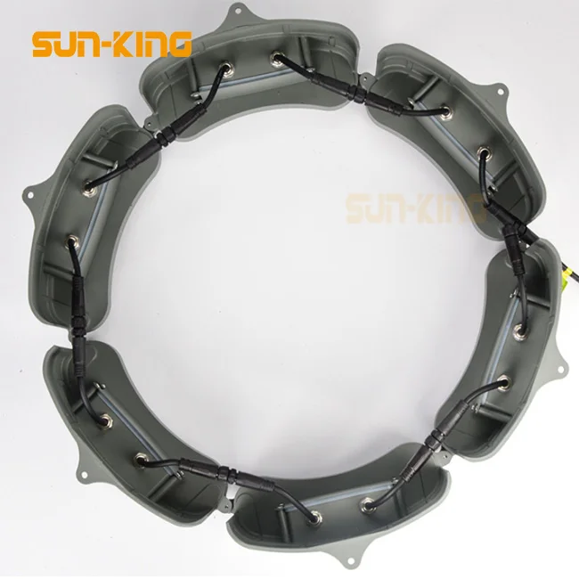 Garden 12WX5 60W green blue waterproof AC220V 110V Hug Led Palm Tree Outdoor Ring Light Landscape Decoration Holding Tree Lamp