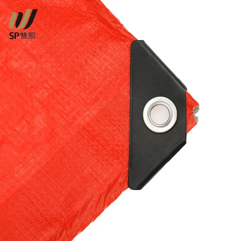 Настраиваемый оранжевый уличный тент непромокаемый чехол для грузовика водостойкий полиэтиленовый Полипропиленовый плетеный брезент