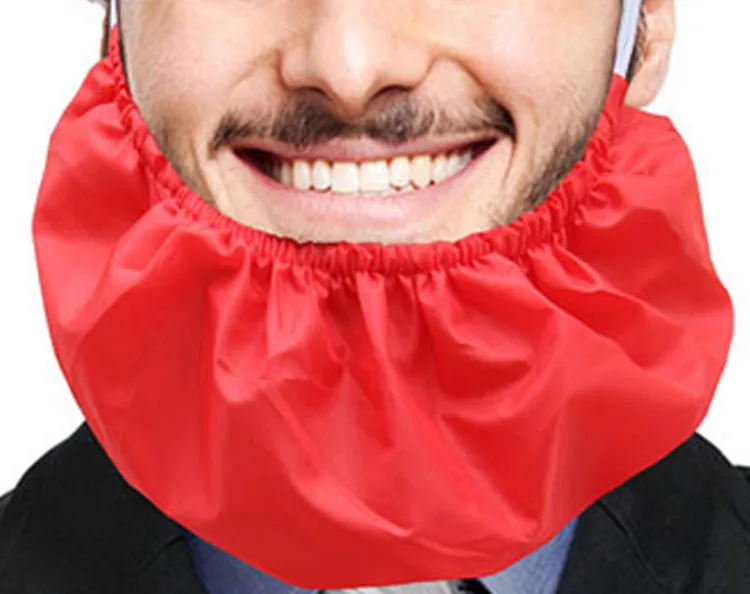 Custom Color&Logo Satin Silk Beard Bandana Adjustable Double layer Beard Bonnet For Beard Care