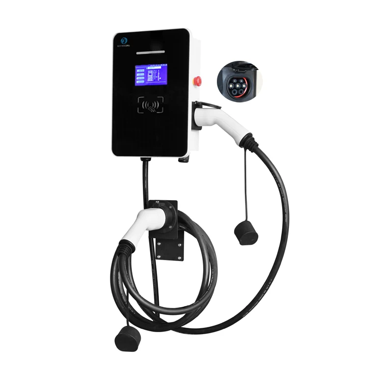 7KW EV charger Connector socket with lock socket for Electric car European Standard with RFID