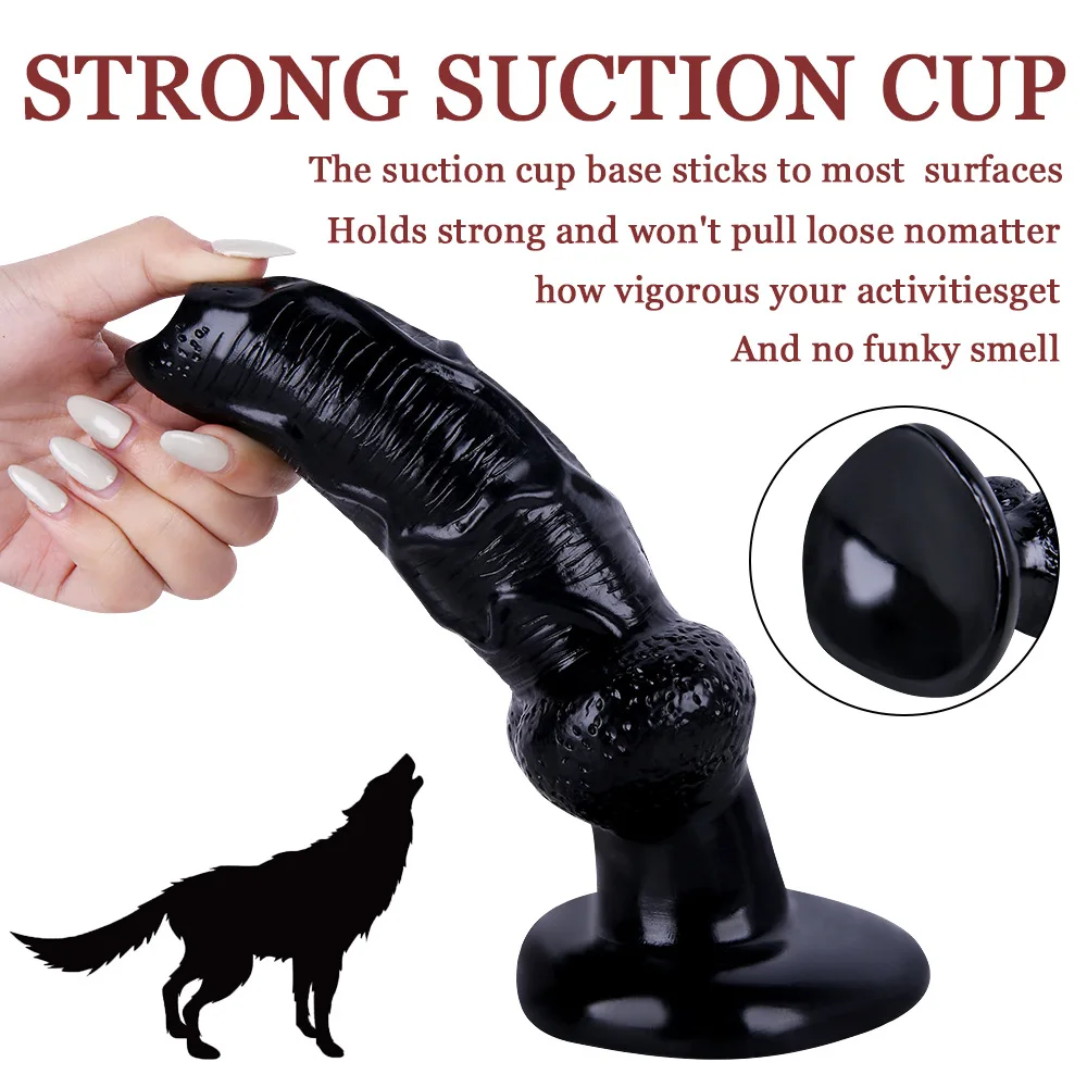 Hot Animal penis female masturbation G-spot dog wolf dildo Sex toys for women
