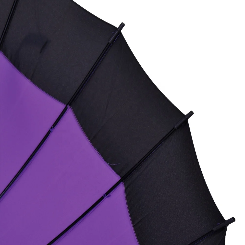 Herzo 23inches 24K manual open anti storm sun protection big wooden handle 24K umbrella For Africa South America