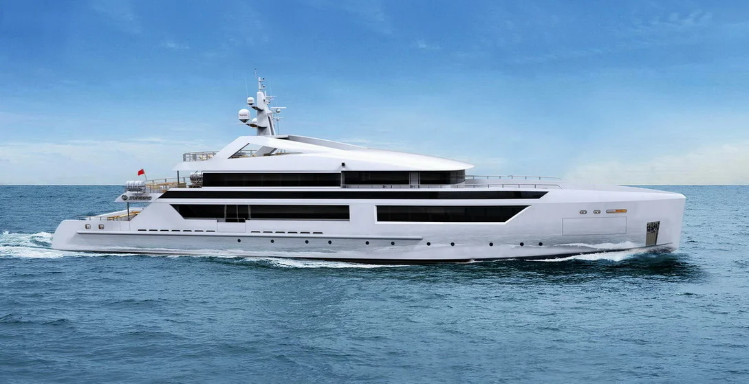 164ft Chinese ship GRP hull material custom super yacht luxury mega yacht  for sale