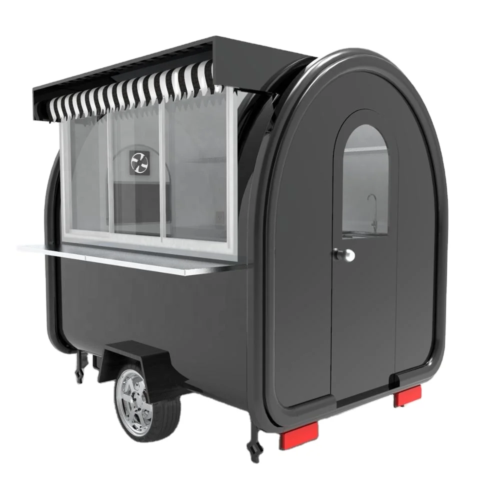 
American Standard Outdoor Street Food Trailer Coffee Ice Cream Cart Barbecue Hot Dog Pizza Food Truck For Sale 