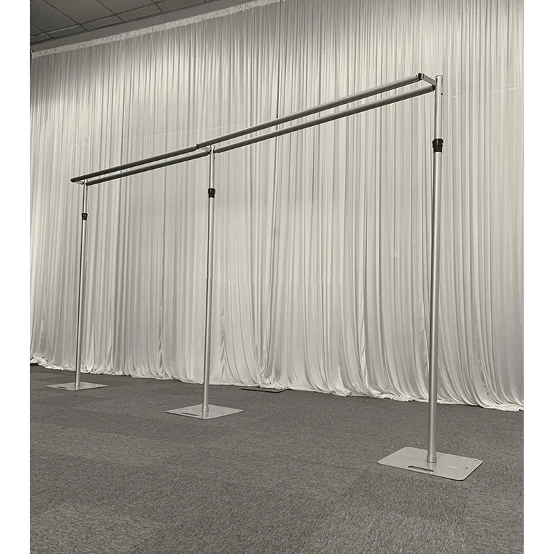 10x20Ft Double Cross bar Pipe and Drape Kit Heavy Duty Adjustable Backdrop Stand Backdrop Stand  Wedding Decor Pipe and Drape