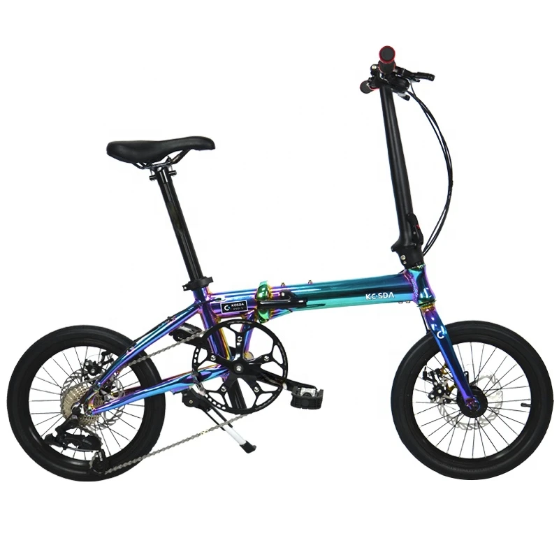 Folding Bike KOSDA Electroplating Modern Style Ultralight Bicycle Folding 16/20 Inch, Wholesale Outdoor Folding Bicycle