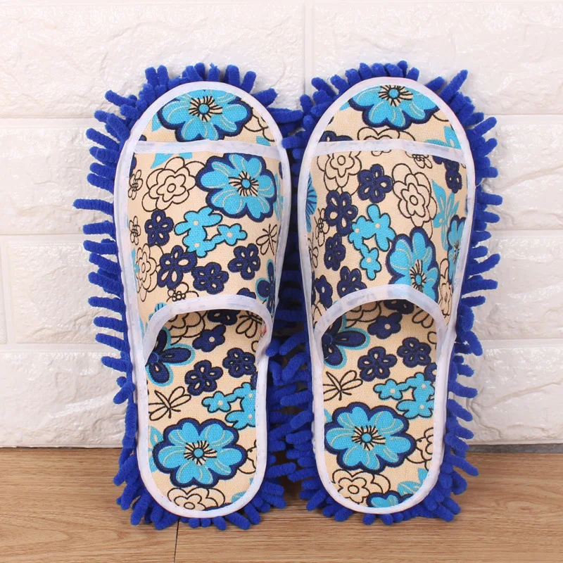 Best selling home cleaning lazy drag shoes soft washable reusable mop slippers