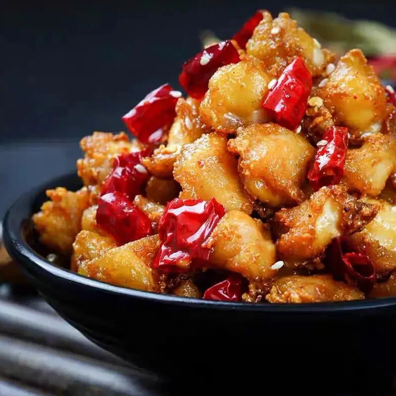 Delicious Shuanghui Quality instant food pre-made dish cooked food cutlets chicken with hot pepper