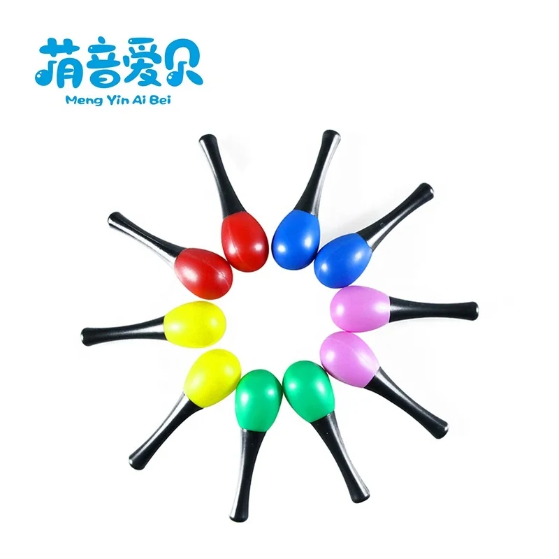 wholesale little plastic maracas musical instrument with good quality