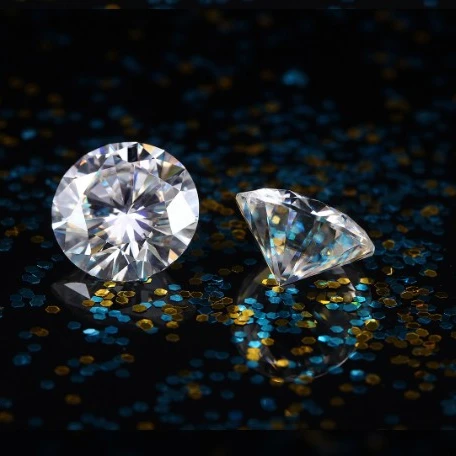 Manufacturer direct moissanite loose stones diamonds vvs 1Ct 2Ct 3Ct rilliant cut white moissanite