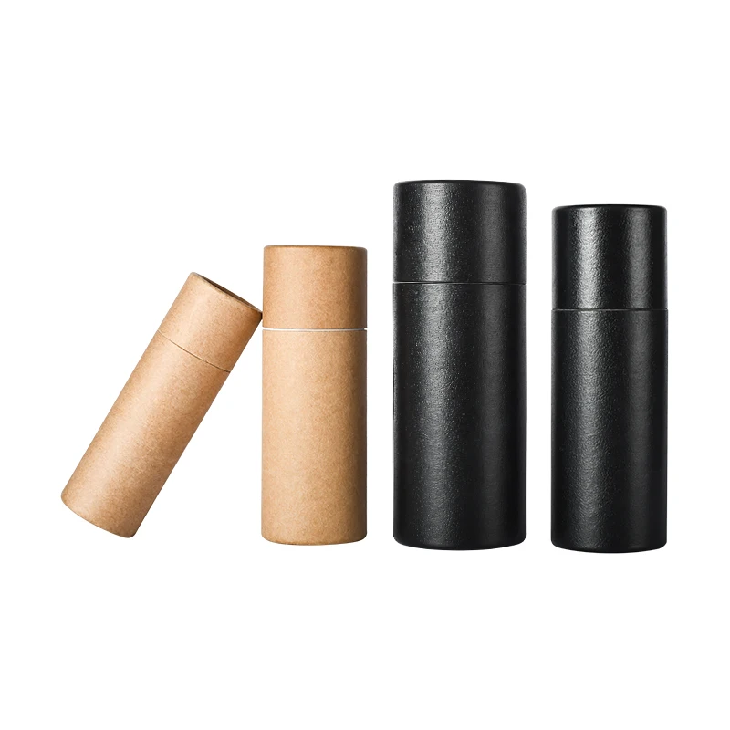 10ml 15ml 20ml 30ml 50ml 60ml 100ml Recycled Cosmetic Kraft Paper Cardboard Tube For glass bottles Cardboard Tube