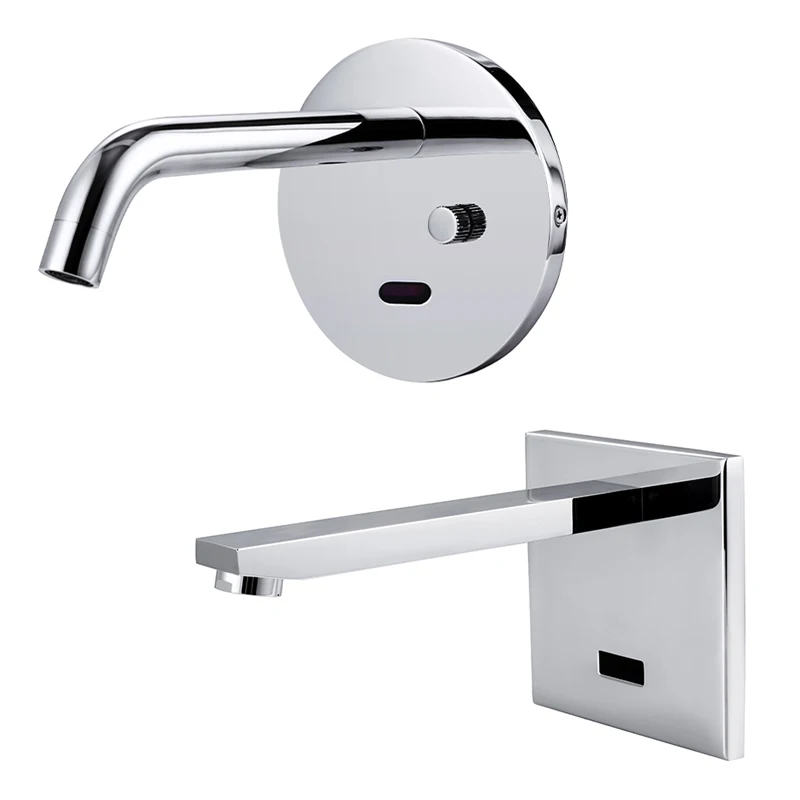 Wall-mounted Touchless Hands-Free Tap Infrared Sensor For Faucet, Smart Sensor Faucet For Bathroom Basin Sink