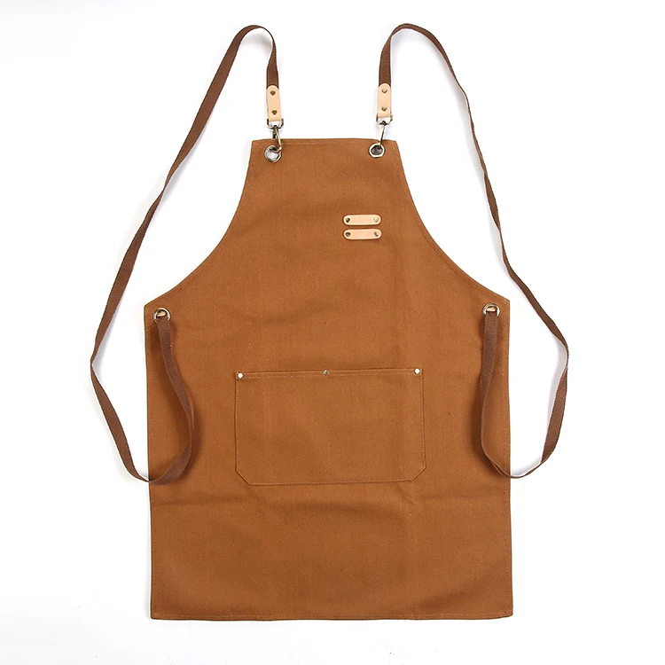 Fashion Canvas Kitchen Aprons for Woman Men Chef Work Apron Bar Shop Cafes Beauty Nails Studios Uniform for Grill Restaurant