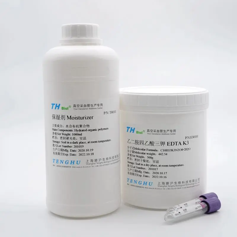Высокочистые антикоагулянтные химикаты EDTA 3K для тестирования крови