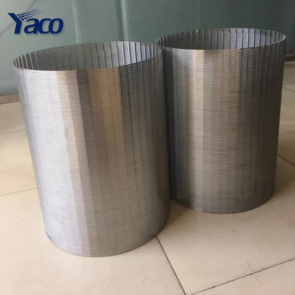 0.25mm 0.5mm Slot Sieve Bend Screens Vee-Wire Wedge Wire Rotary Screens