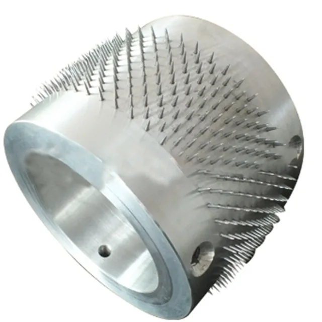 Manufacturer custom perforating roller  nonwoven needle roller Non-woven heating punching shaft