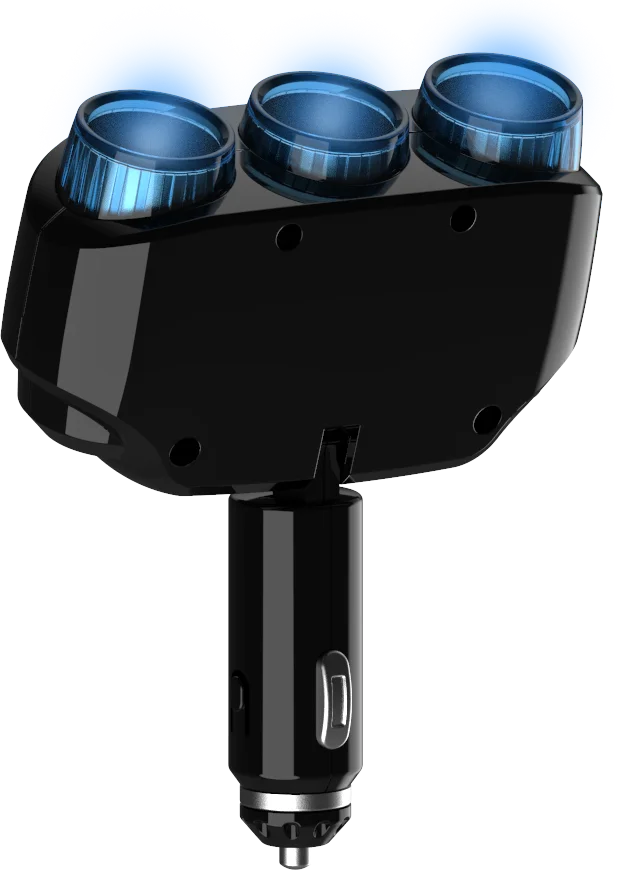 output 12v car cigarette lighter power adapter