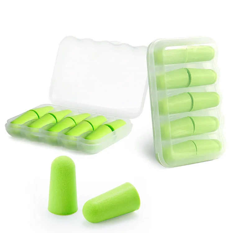 5 Pairs Soundproof Earplugs Foam Ear Plugs Sleep Earplugs Noise Reduction Ear Plugs for Sleeping