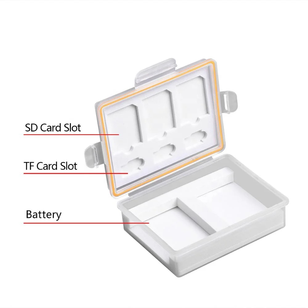 BATMAX Multi-Use Waterproof Battery Storage Box for Sony NP-FV50 NP-FW50 Nikon EN-EL23 Camera battery +3 SD Cards + 3 TF Cards