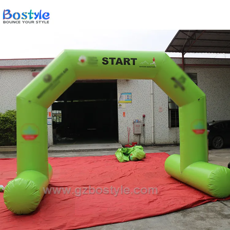 Custom red free standing advertising inflatable arch archway entrance gate inflatable arches with logo banner