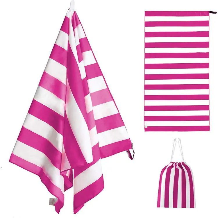Beach Towel Microfiber Beach Towels Quick Dry Sand Proof Absorbent Compact Beach Blanket For Kids And Adults