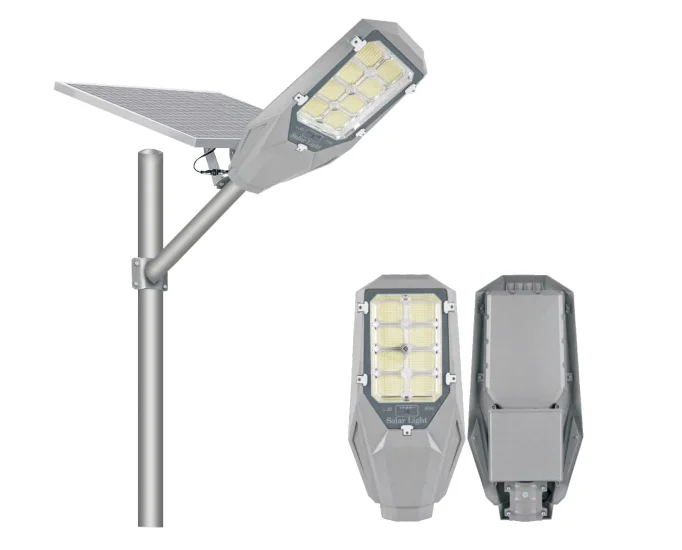 2024 новый дизайн для улицы Ip67 Водонепроницаемый Литой алюминиевый 100 Вт 200 300 400 светодиодный уличный светильник на солнечной батарее