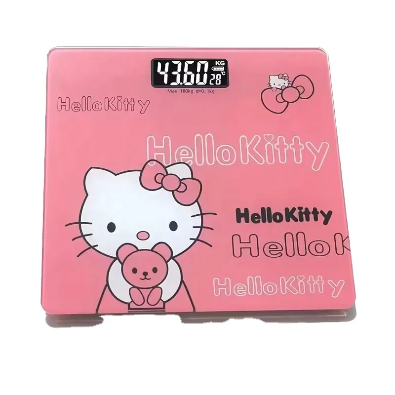 Лучшая дешевая шкала для ванной комнаты 180 кг мультяшная цифровая персональная весовая шкала для тела
