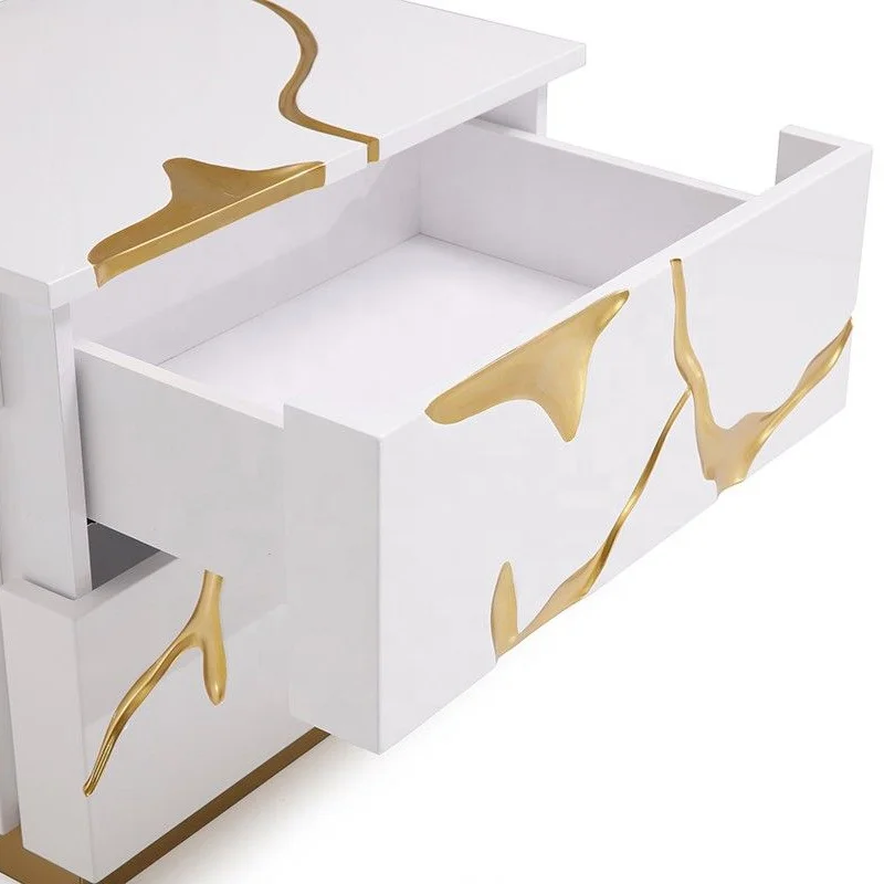 Beige Modern Queen Bedroom Furniture Set Cabinets Custom Bedroom Furniture Sets with Velvet Upholstered Platform Bed