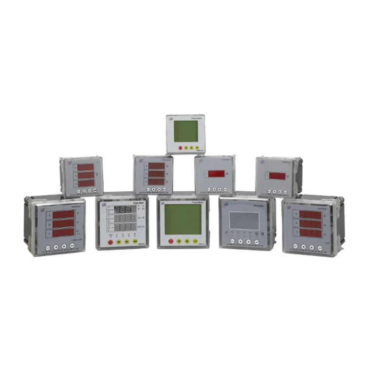 Electricity energy digital ampere volt watt hour meter LCD panel power monitoring kWh three phase meter multimeter for sale