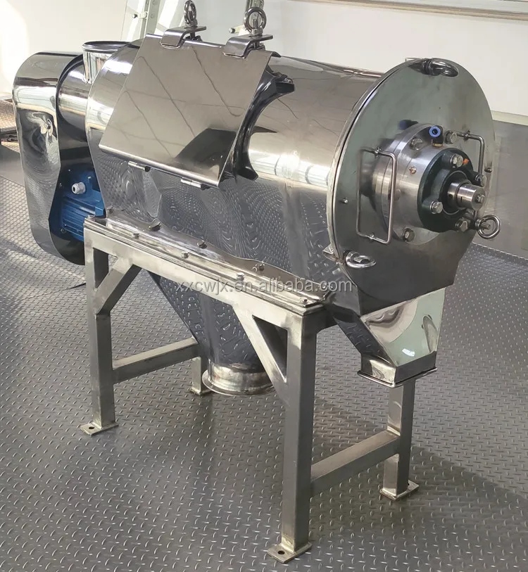 Food Gypsum Starch Thyme Leaves Powder Horizontal Centrifugal Airflow Sifter Separator Rotary Sieve Machine