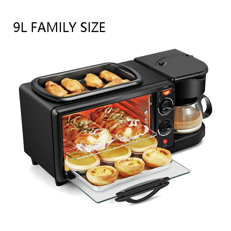 Automatic Multifunction Support Logo Household 3in 1 Oven Multifunction 9l 3 In 1 Breakfast Maker