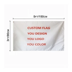 Any size indoor outdoor digital printing logo flag banner and design 100% polyester 2x3 3x5 custom flags