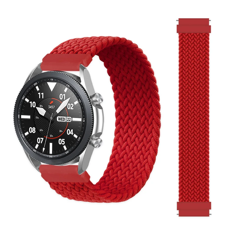 Новое поступление эластичный плетеный нейлоновый ремешок для часов Samsung Huawei Amazfit