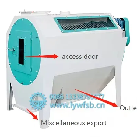 TCQY Series Cylinder Primary Cleaning Screen Poultry Feed Processing Primary Cleaning Equipment manufacturer Liyang