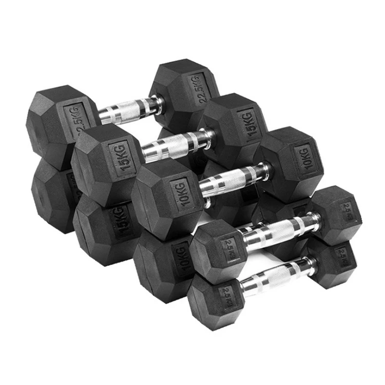China Supplier Dumbbells High Quality 10kg Dumbbell Set Hexhead Dumbbells For Exercise Body