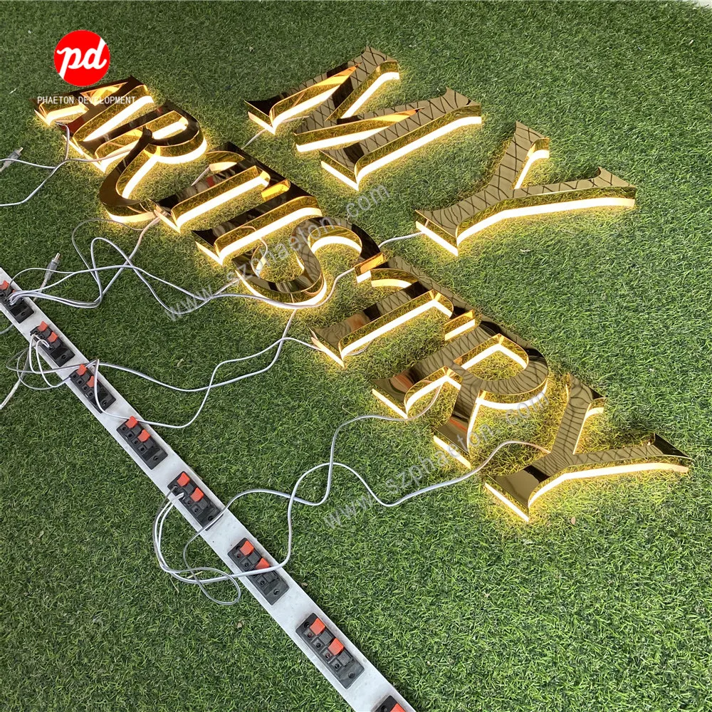 Led Shop Logo Sign Factory Custom Facial Beauty Bar 3D Shop Signs for Outdoor Shop Channel Letters