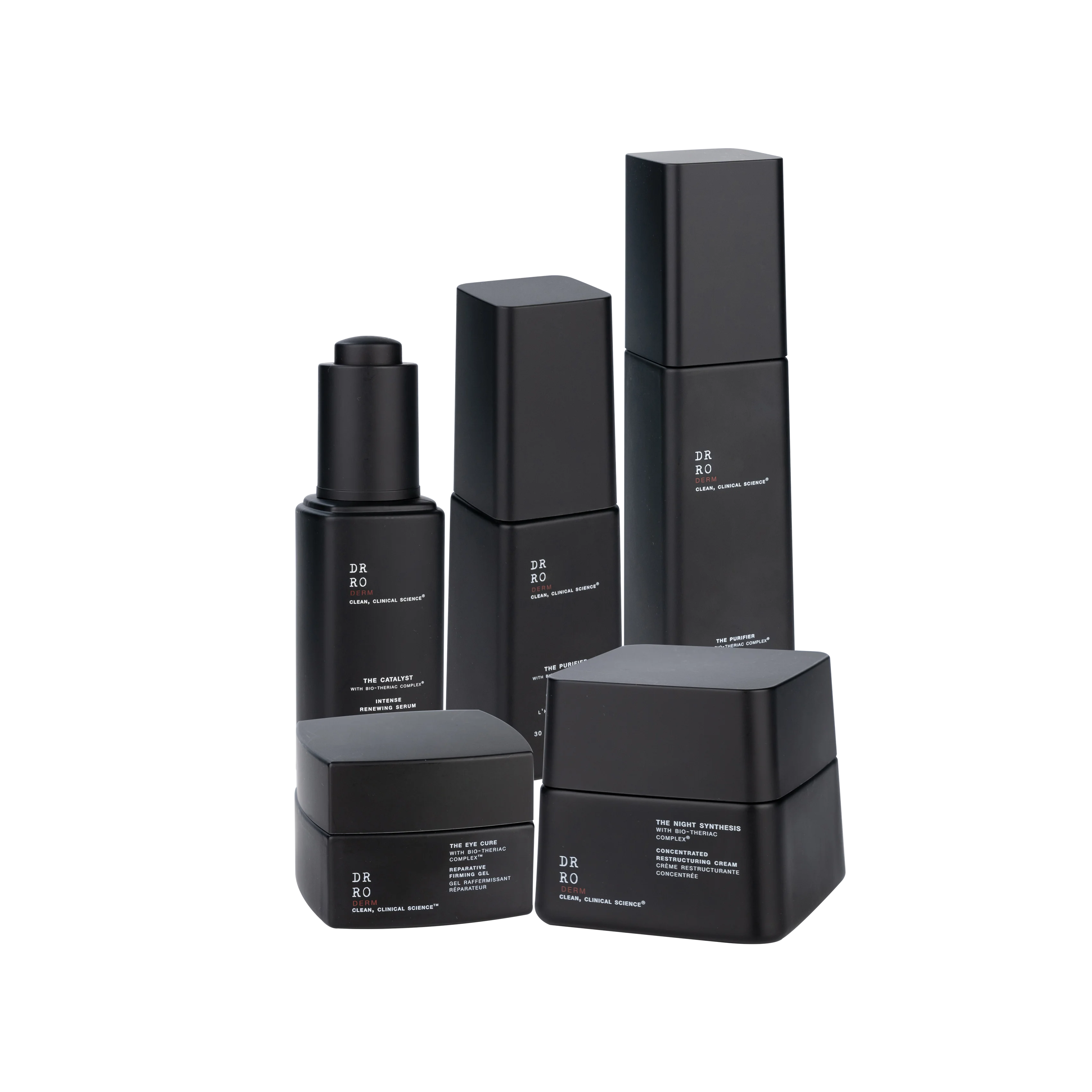 Fast delivery Cosmetic Skincare Packaging Set 30ml 50g 110ml 100ml Black  Frosted Glass Cosmetic Bottle