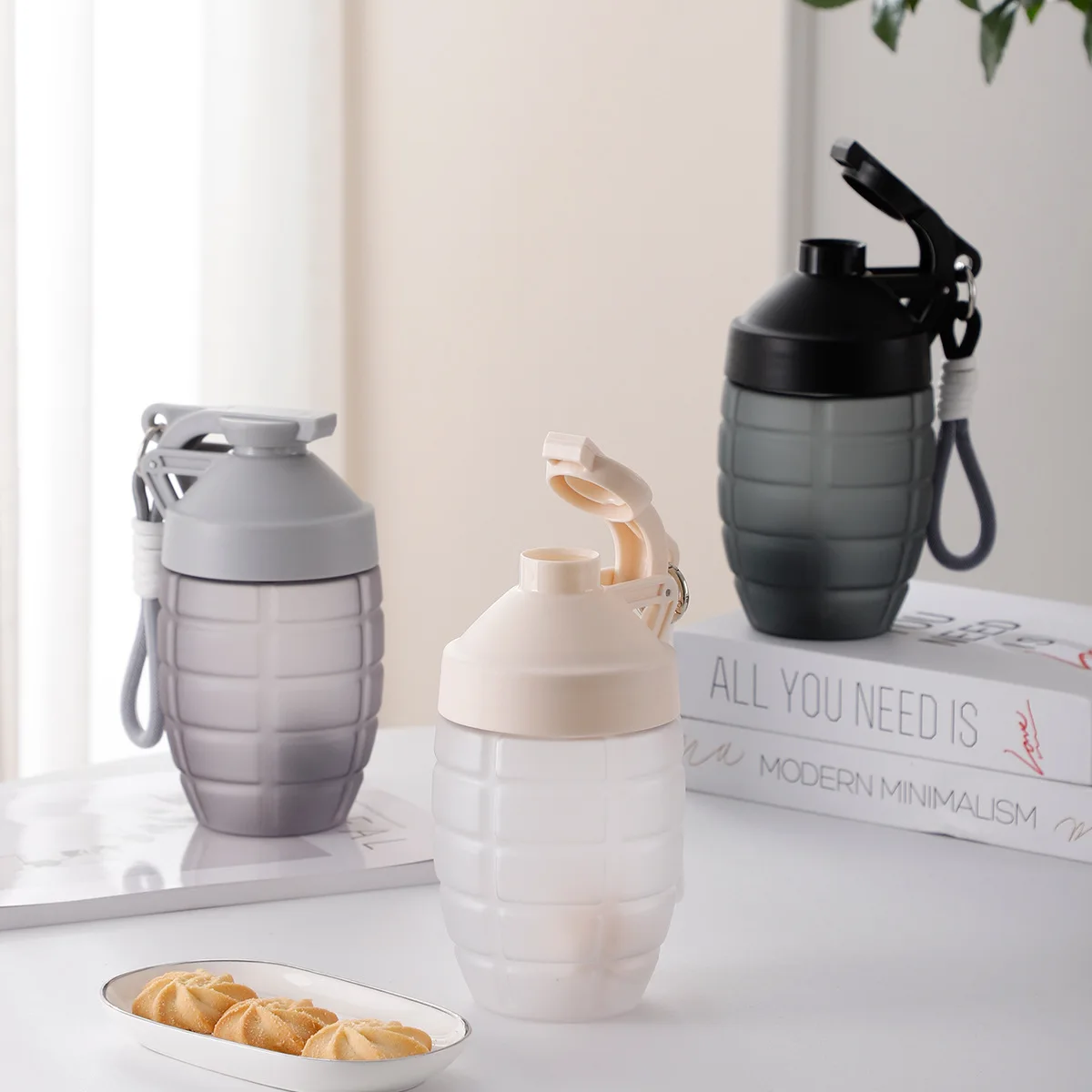 600ML Grenade shaped cup Protein Shaker Bottle Custom Logo blank Protein Shaker Bottle protein Shaker Bottle