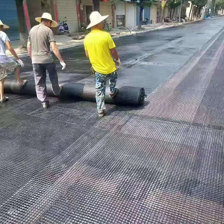 biaxial 100% new material fiberglass geogrid 100 kn 150kn 1-6m soil stabilization fiberglass geogrid